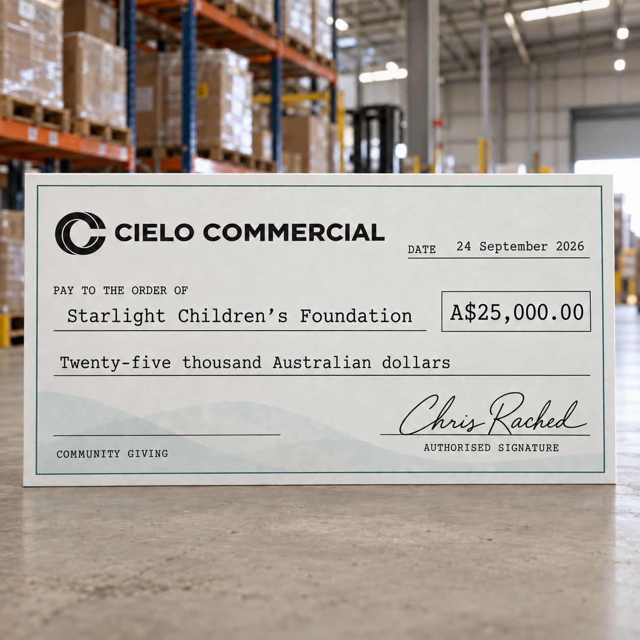 Giant Cheques